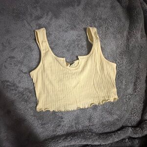Yellow shein tank top